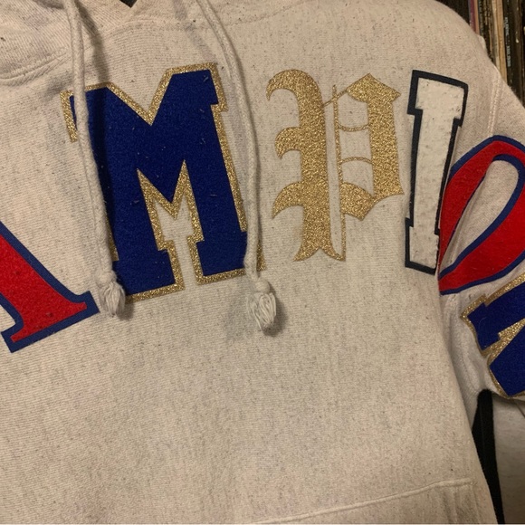 Reverse Weave Big Lettered Champion Hoodie - Picture 6 of 6